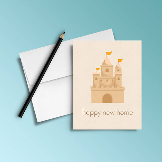 Sandcastle New Home Card