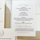 Classic Monogram Pearlescent Wedding Invitation Suite