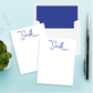 Family Script Personalized Stationery Set of 12