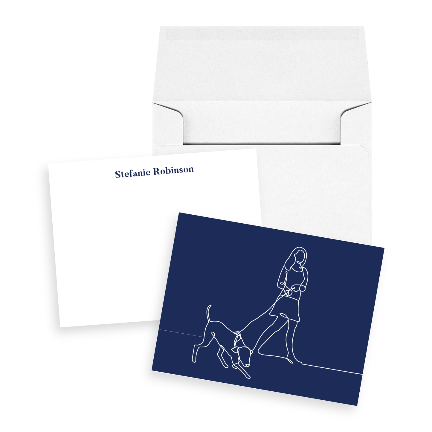 Dog Lover's Personalized Stationery Set of 12