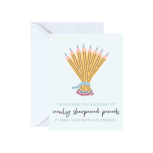 You've Got Mail - Bouquet of Pencils Greeting Card