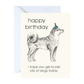 Shiba Inu Dog Birthday Card