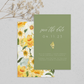 Yellow Spring Floral Watercolor Wedding Save the Date