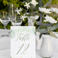 Yellow Spring Floral Tented Table Numbers