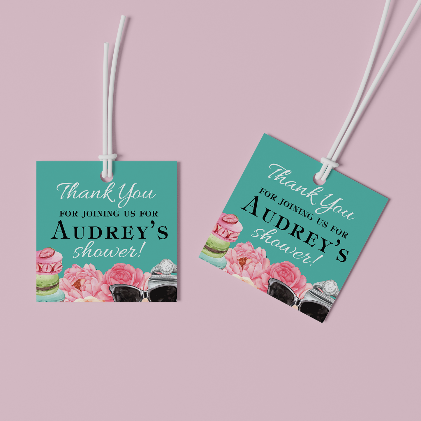 Bride & Co. Bridal Shower Favor Tags or Stickers