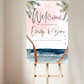 Tropical Palm Breeze Welcome Sign