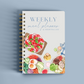 Weekly Meal Planner & Shopping List Notebook