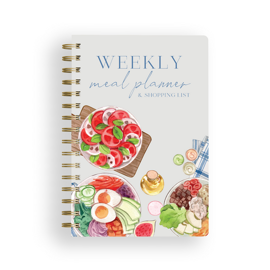 Weekly Meal Planner & Shopping List Notebook