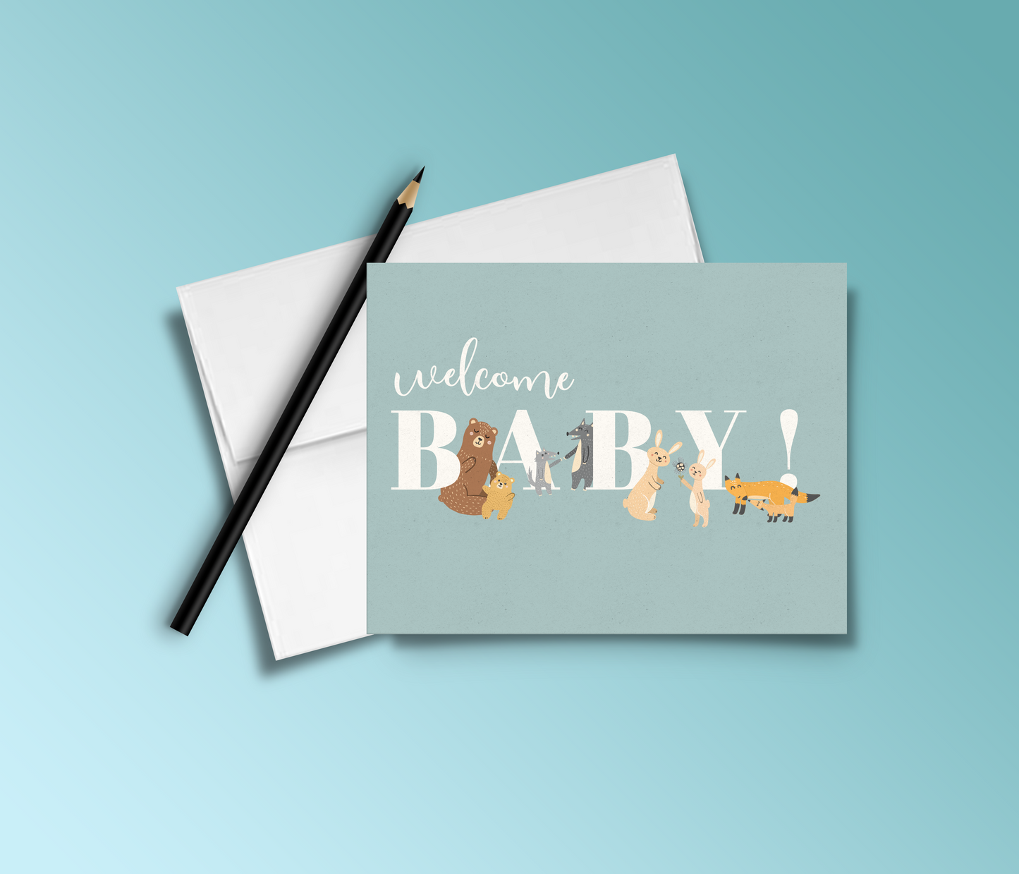 Welcome Baby - Baby Shower Card