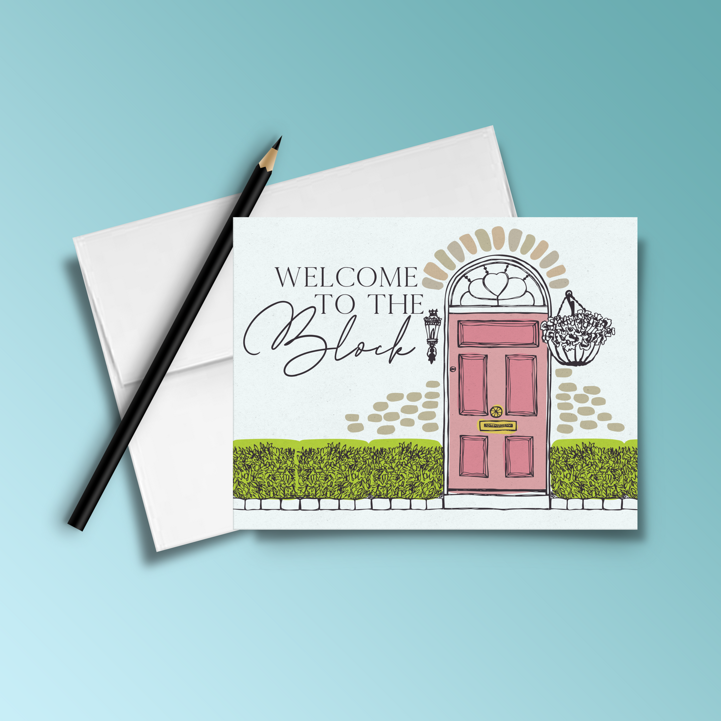 Welcome To The Block Housewarming Greeting Card