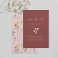Summer Wildflower Wedding Save the Date